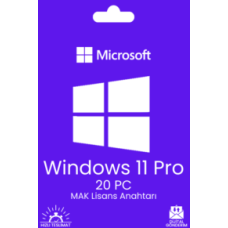 Windows 11 Pro 20 Cihaz için Kurumsal Lisans