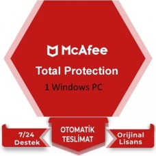 McAfee Total Protection 2021 Antivirüs 1 PC / 2 YIL