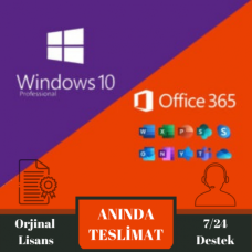 Microsoft Windows 10 Pro Lisans Anahtarı ve Office 365 Yıl Mail Hesabı