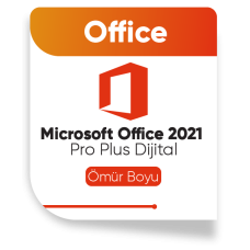 MICROSOFT Office 2021 Pro Plus Dijital Lisans Format Sonrası Çalışır Ömür Boyu %100 Garanti office 2021